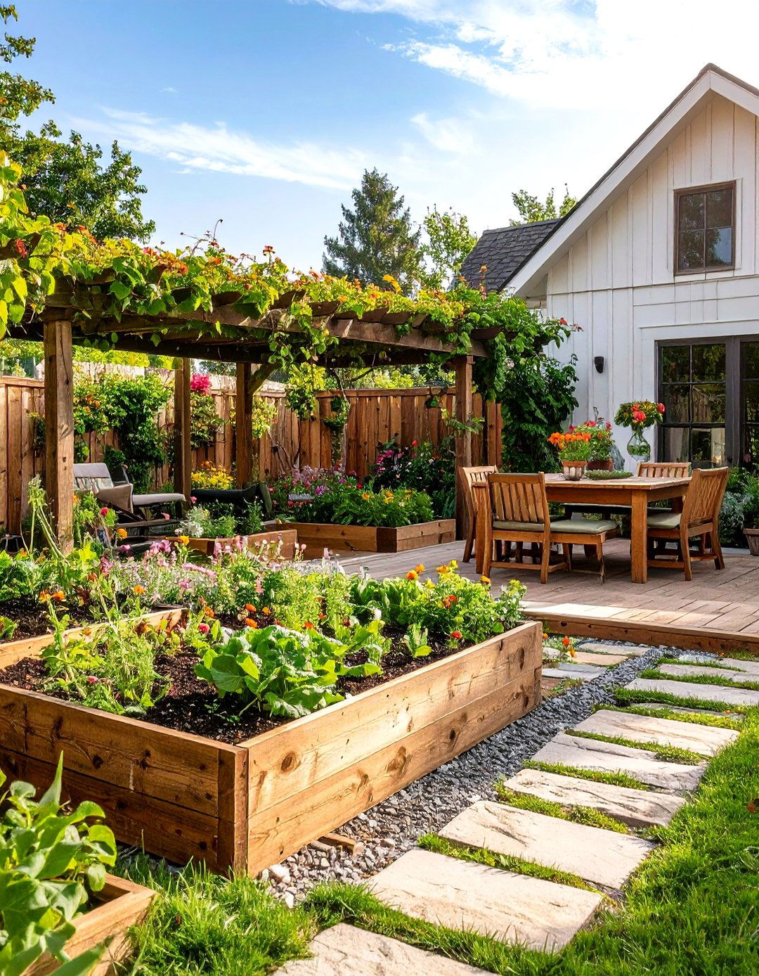L Shaped Backyard Rustic Farmhouse Retreat - 20 L Shaped Backyard Ideas