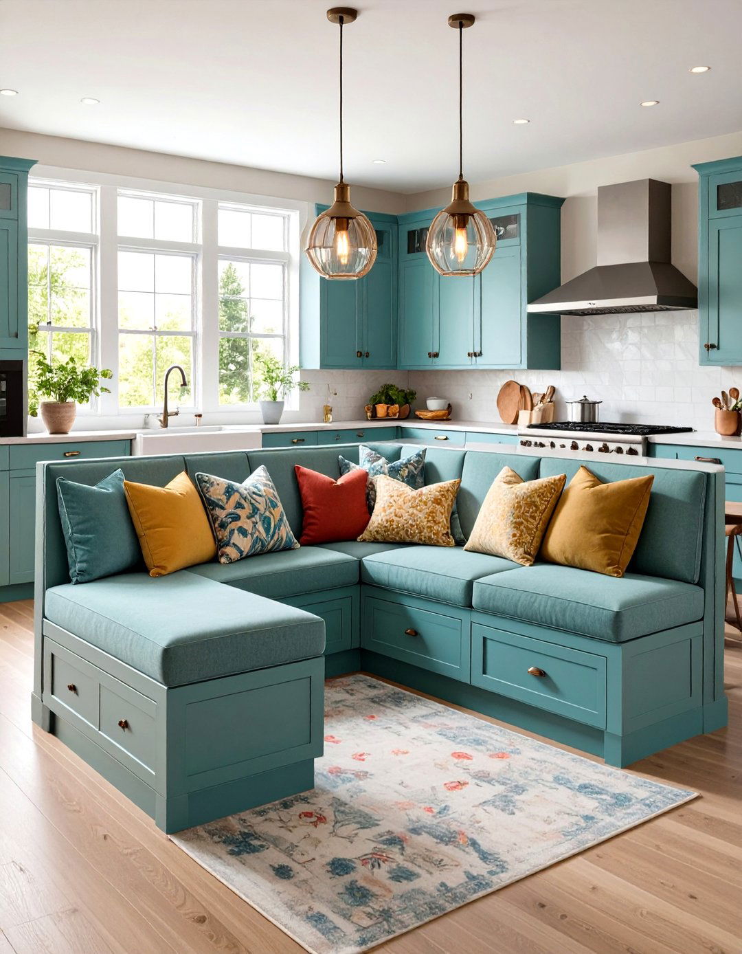 L Shaped Banquette Eat in Kitchen Seating - 20 Eat in Kitchen Ideas