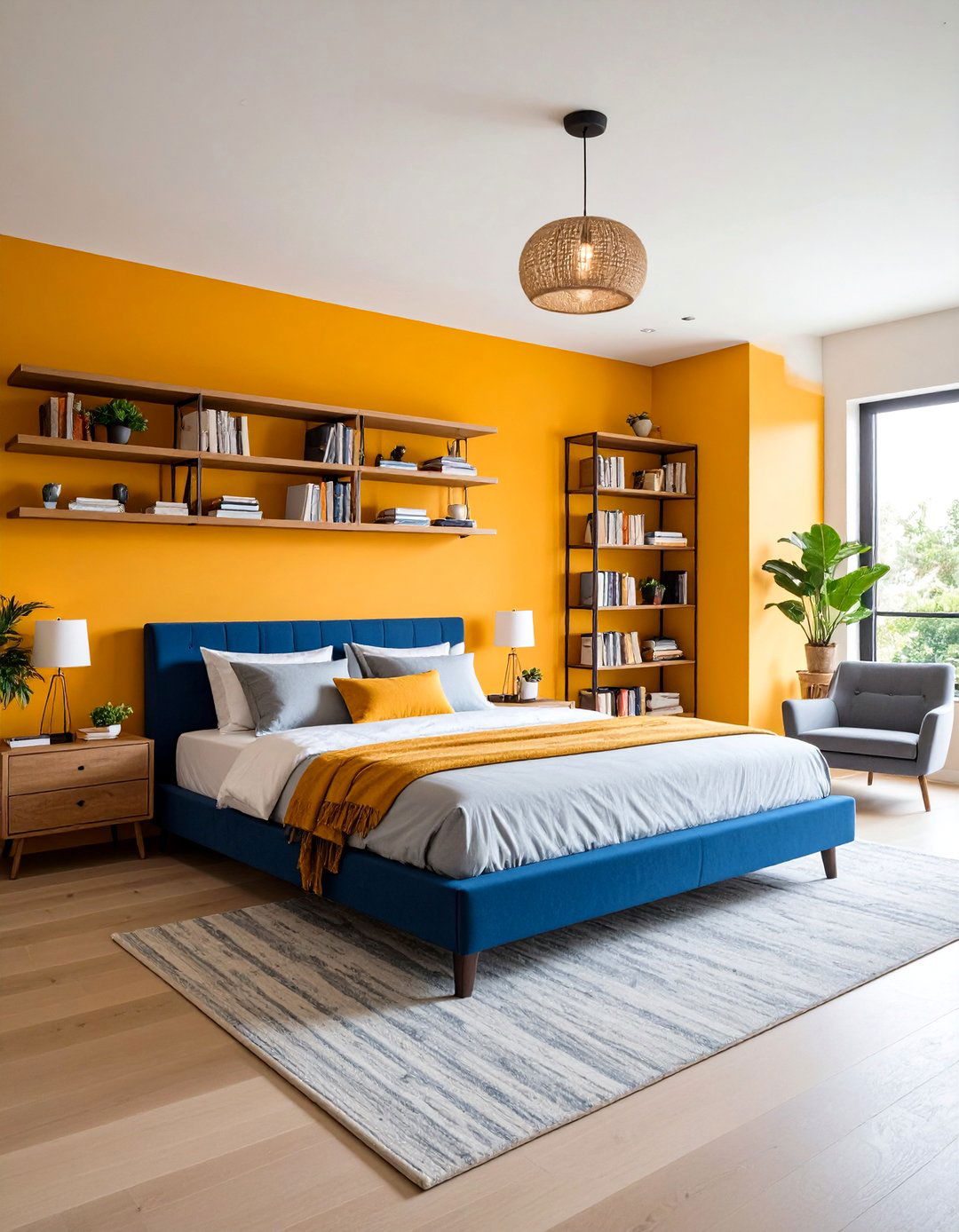 L Shaped Bedroom Layout with Corner Sanctuary Zone - 20 L-shaped Bedroom Layout Ideas