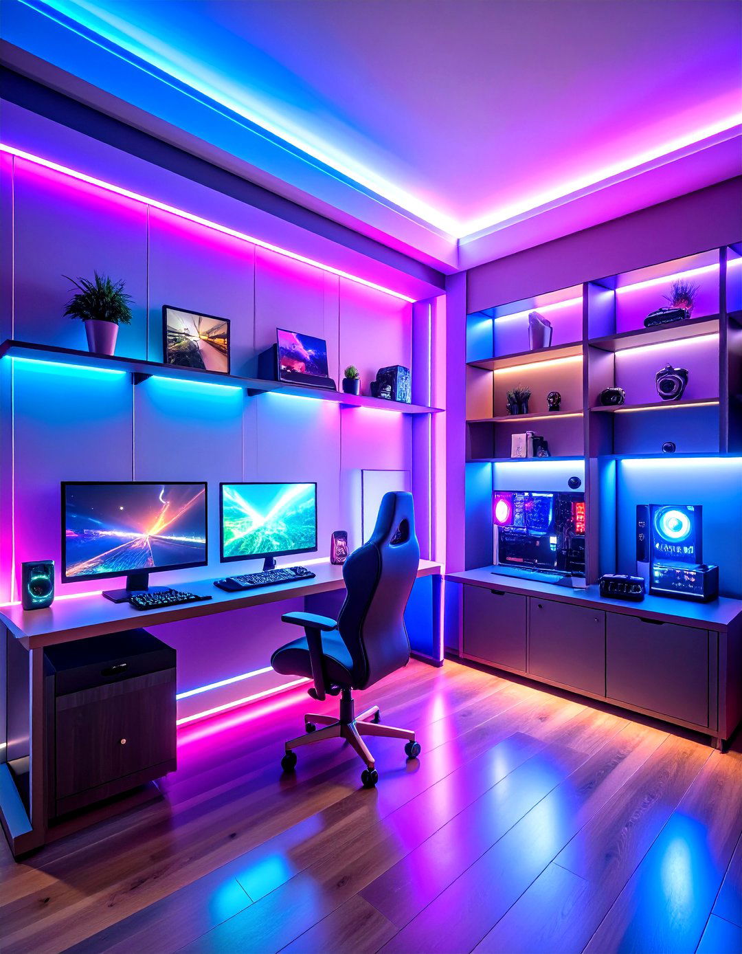 LED Accent Lighting Transforms Any Game Room - 20 Game Room Ideas