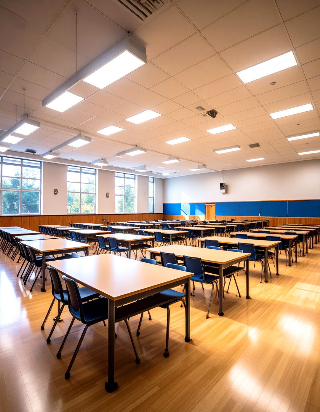 LED Bay Classroom Lighting for Large Spaces - 20 Classroom Lighting Ideas
