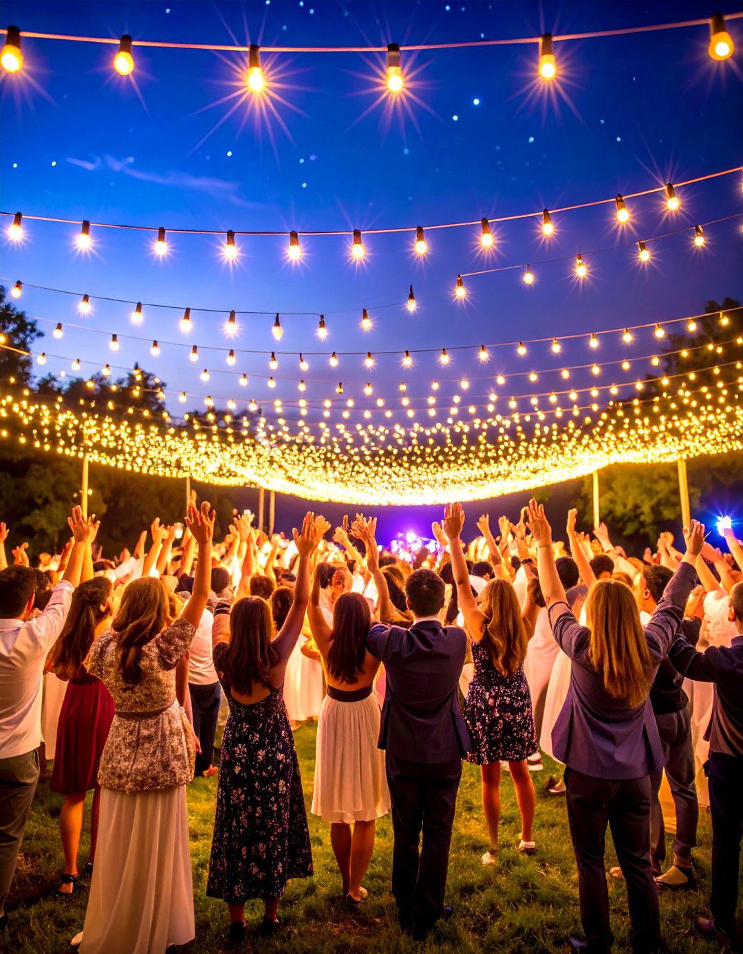 LED Fairy Light Wedding Send off Enchantment - 20 Wedding Send-off Ideas