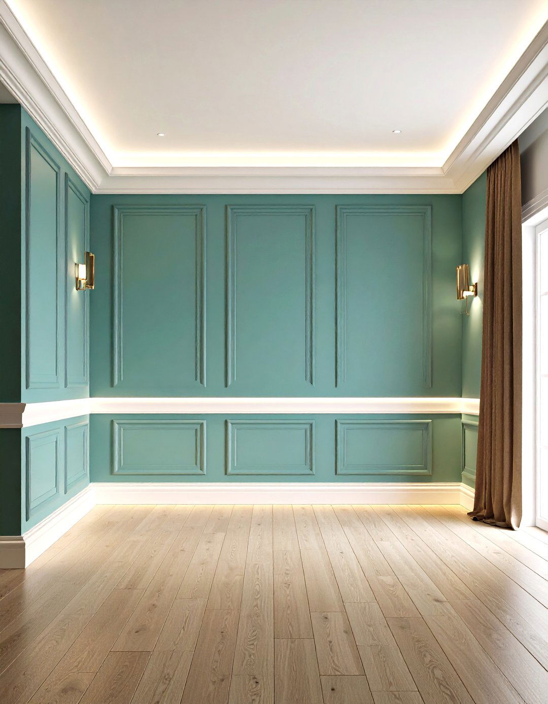 LED Illuminated Wainscoting - 20 Wainscoting Entryway Ideas