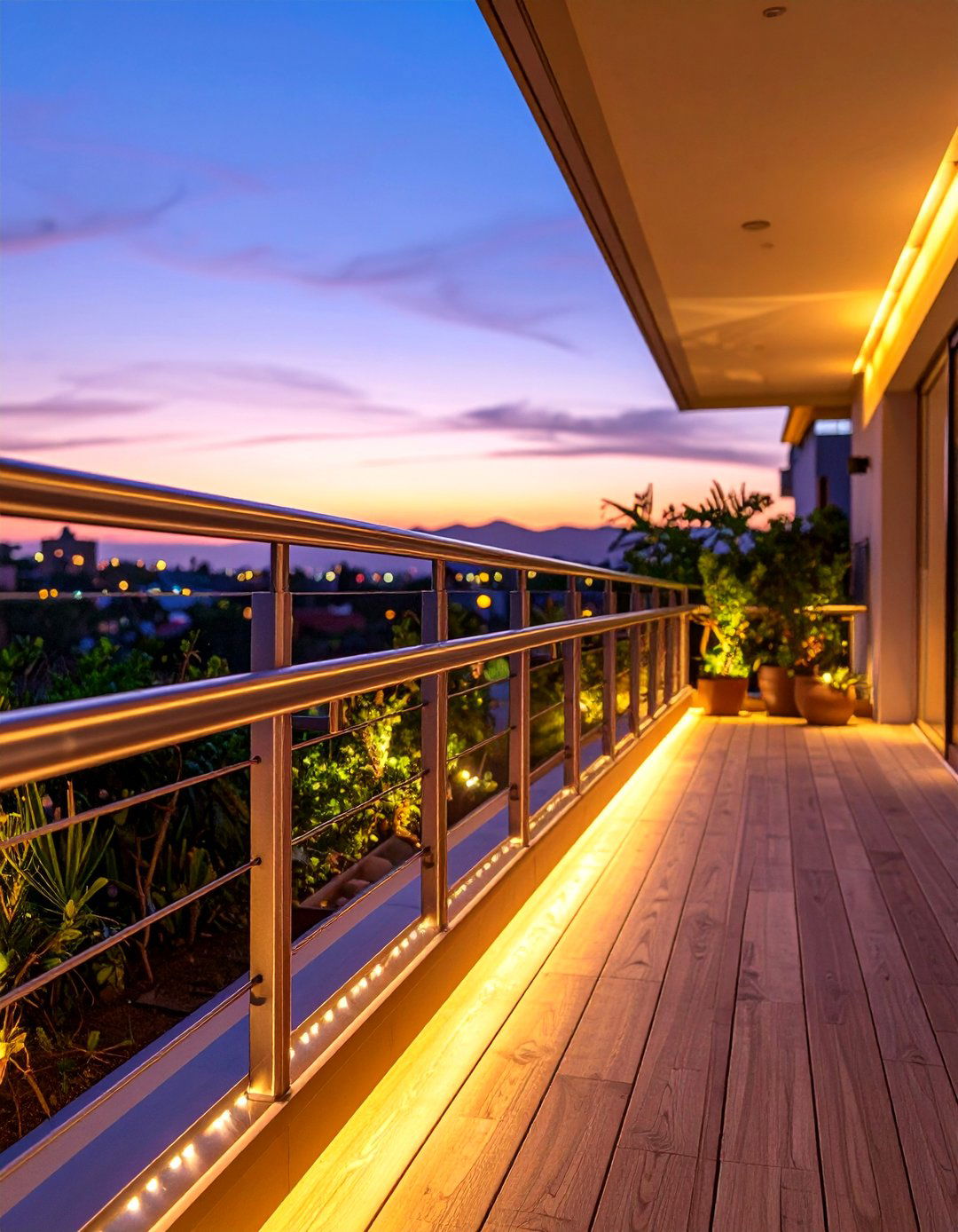 LED Integrated Balcony Railing Systems - 20 Balcony Railing Design Ideas