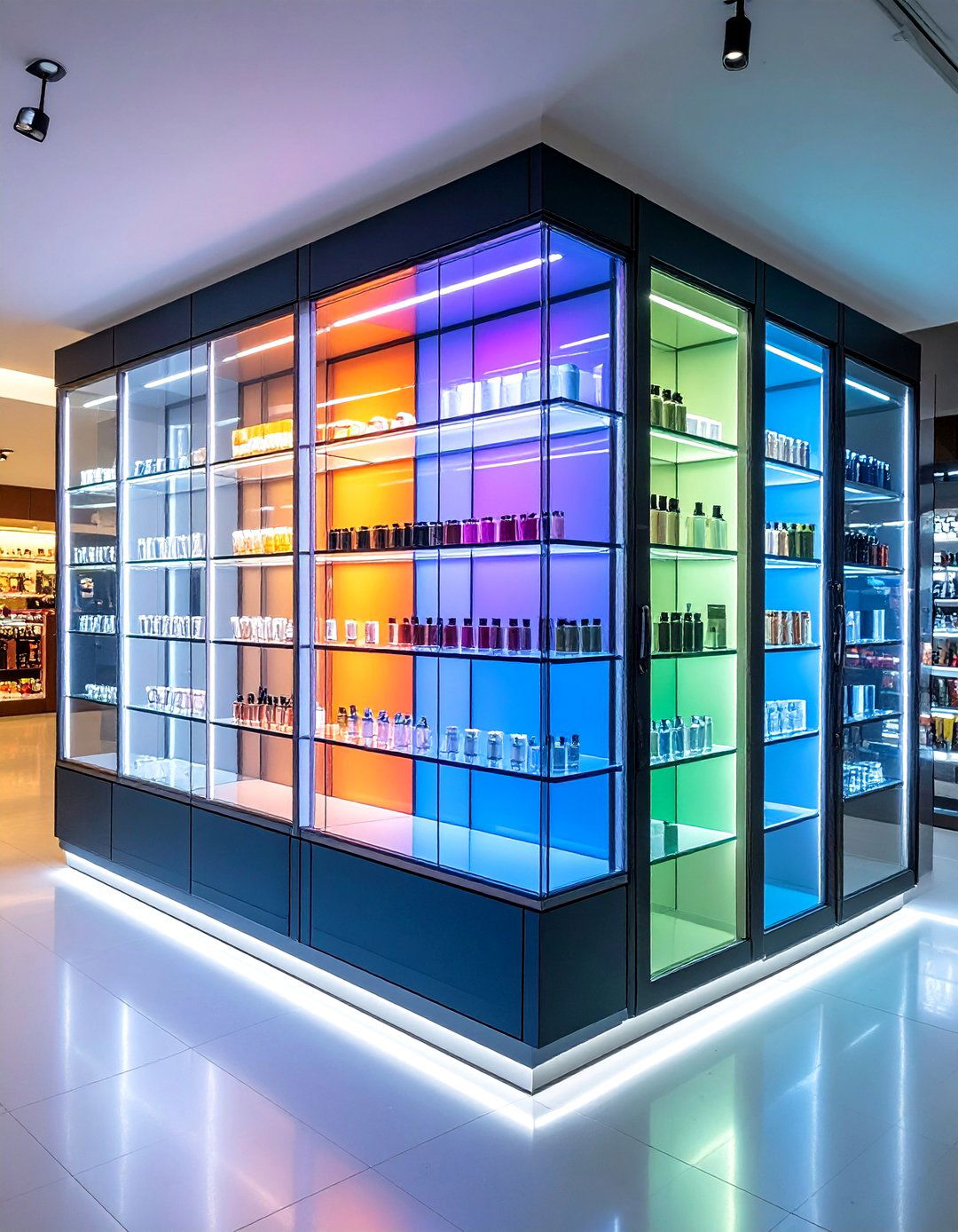 LED Lit Display Cabinets That Double as Mood Lighting - 20 Floor to Ceiling Cabinets Ideas