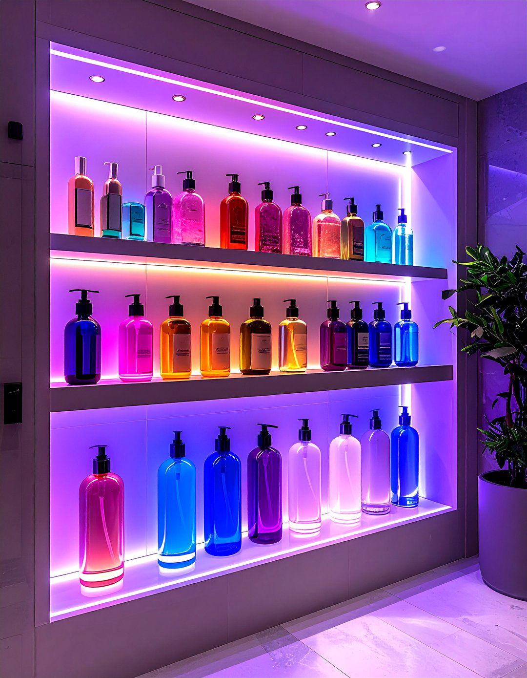 LED Lit Shower Niche - 20 Shower Niche Ideas