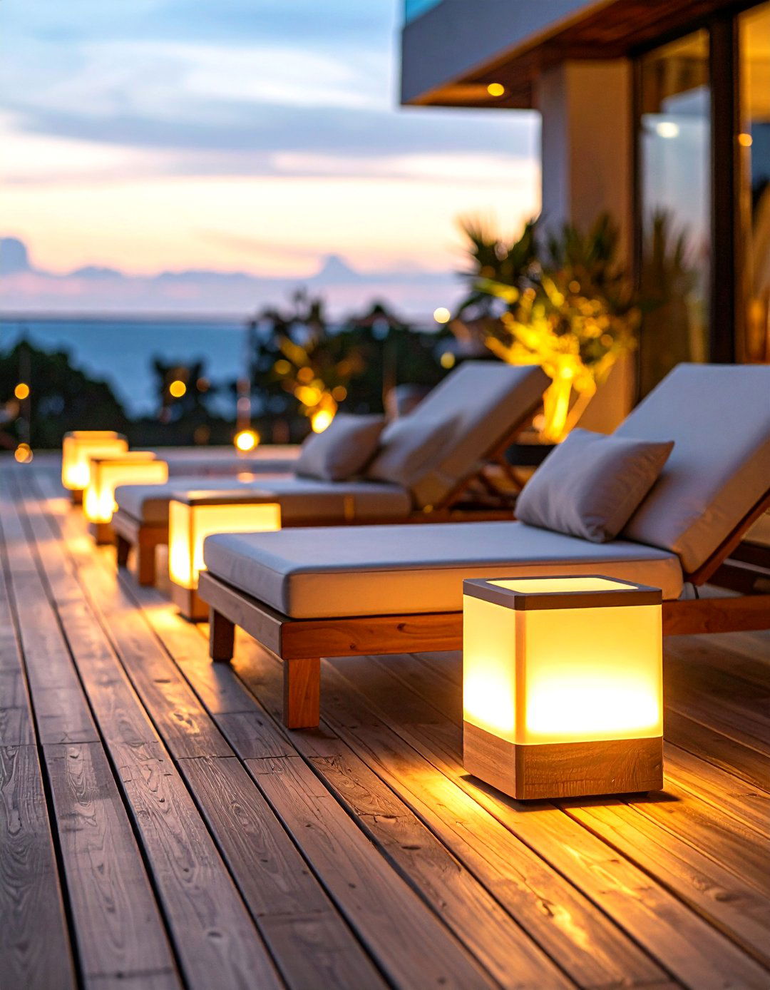 LED Lit Side Tables Bring Ambient Tech to Deck Furniture - 20 Deck Furniture Ideas