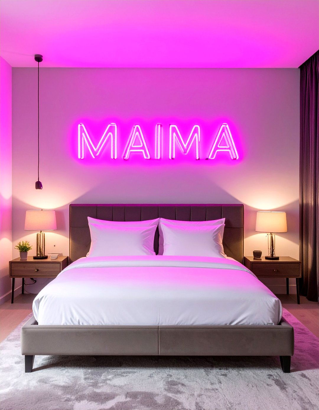 LED Neon Sign Bedroom Wall Decor - 20 Bedroom Wall Decor Ideas