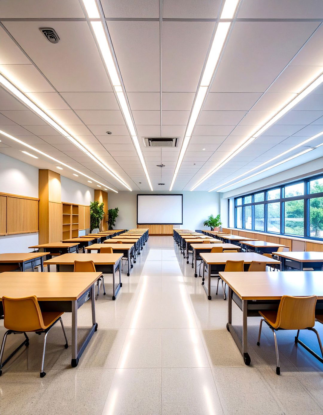 LED Panel Classroom Lighting for Uniform Illumination - 20 Classroom Lighting Ideas