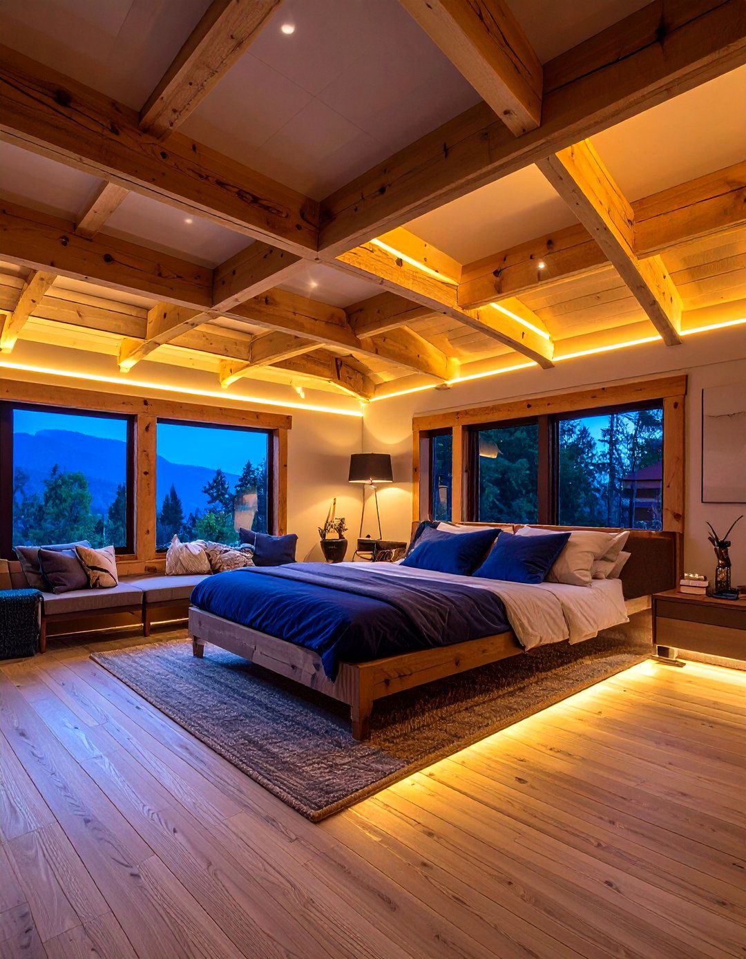 LED Strip Basement Ceiling Lighting - 20 Exposed Basement Ceiling Ideas