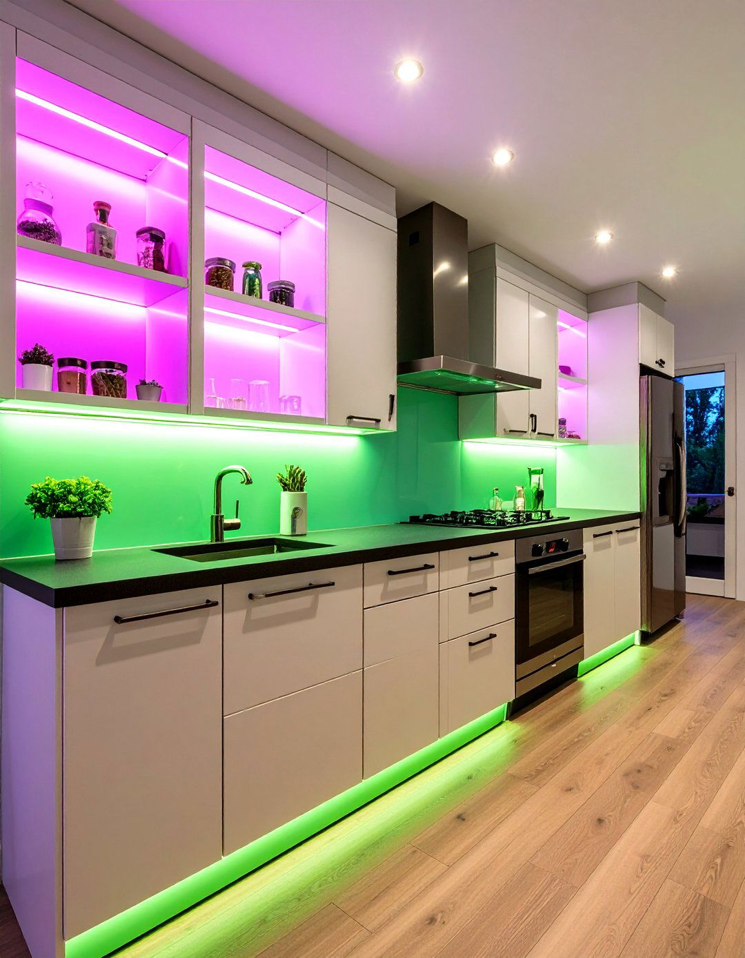LED Strip Lighting - 20 Small Kitchen Lighting Ideas