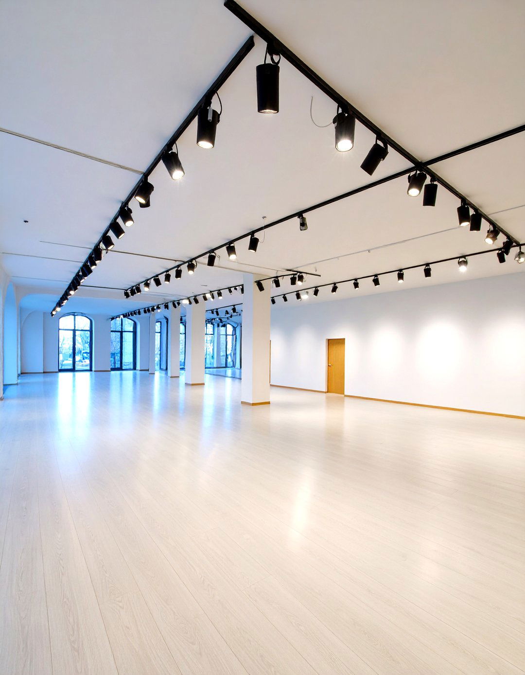 LED Track with Pod Fixtures - 20 Vaulted Ceiling Lighting Ideas