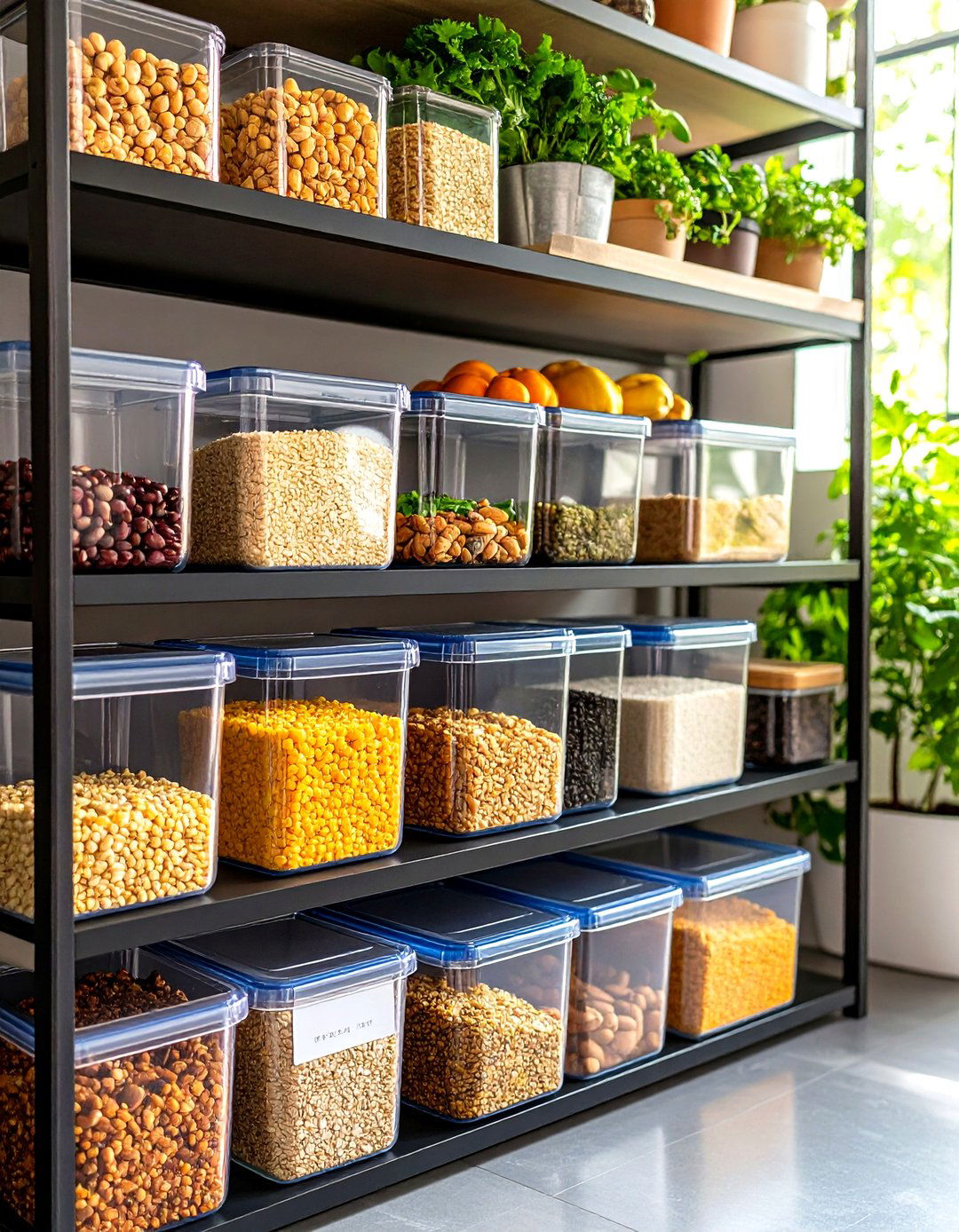 Label Uniform Containers - 20 Small Pantry Ideas
