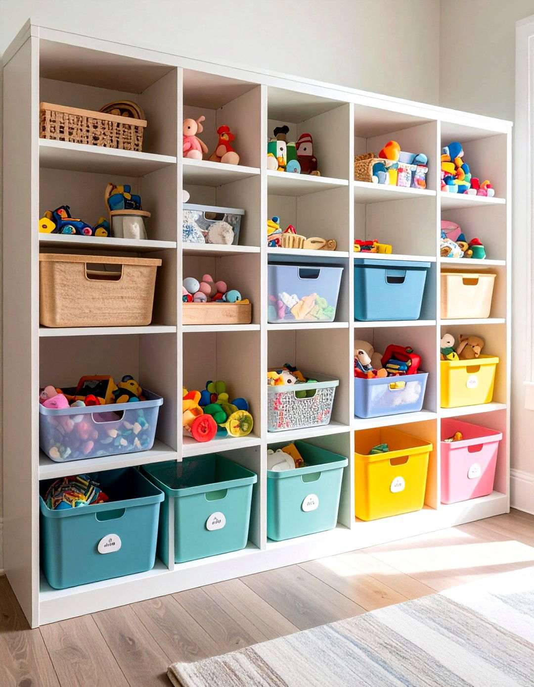 Labeled Toy Storage Containers for Easy Identification - 20 Toy Storage Ideas