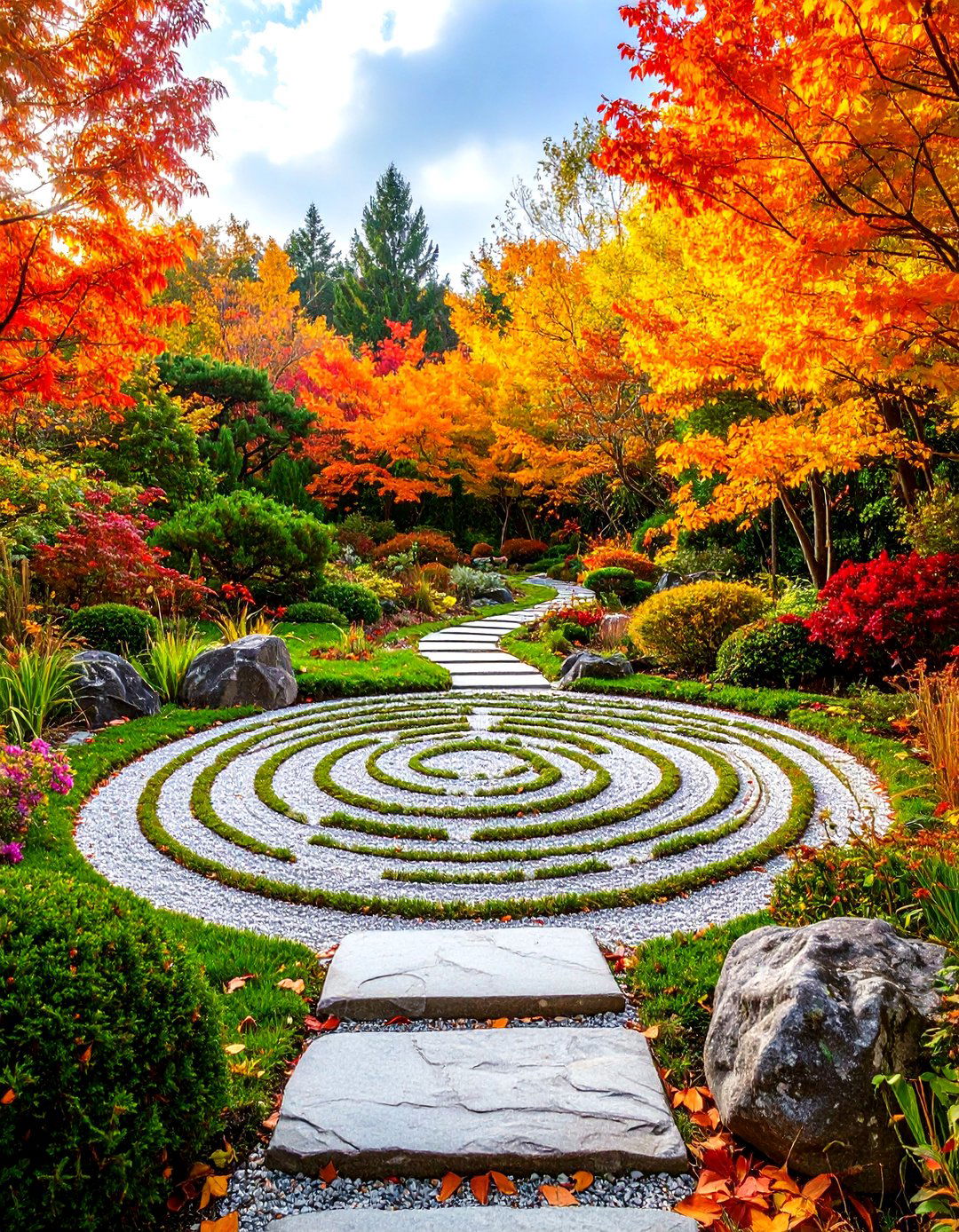 Labyrinth Zen Garden - 20 Zen Garden Ideas