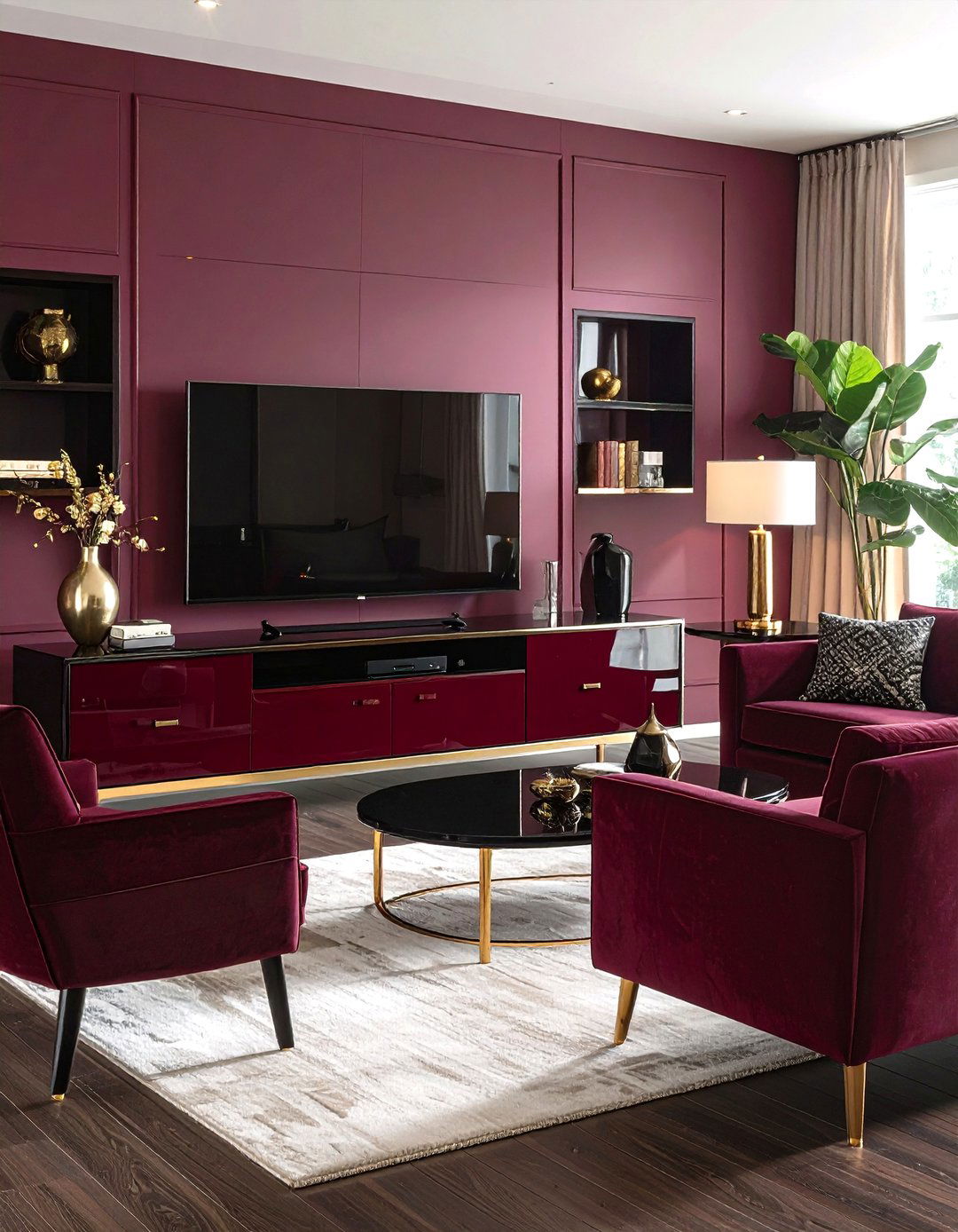 Lacquered Living Room Furniture with High Gloss Finish - 20 1980s Living Room Ideas
