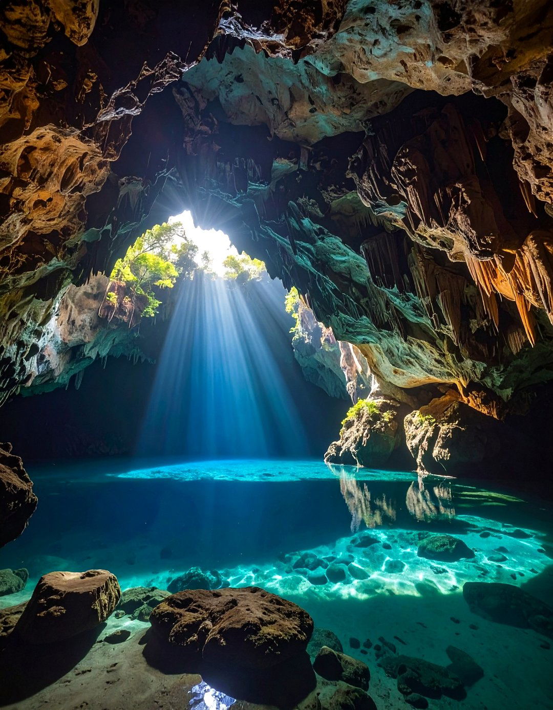 Lagoon Pool with Cave Features - 20 Lagoon Pool Design Ideas