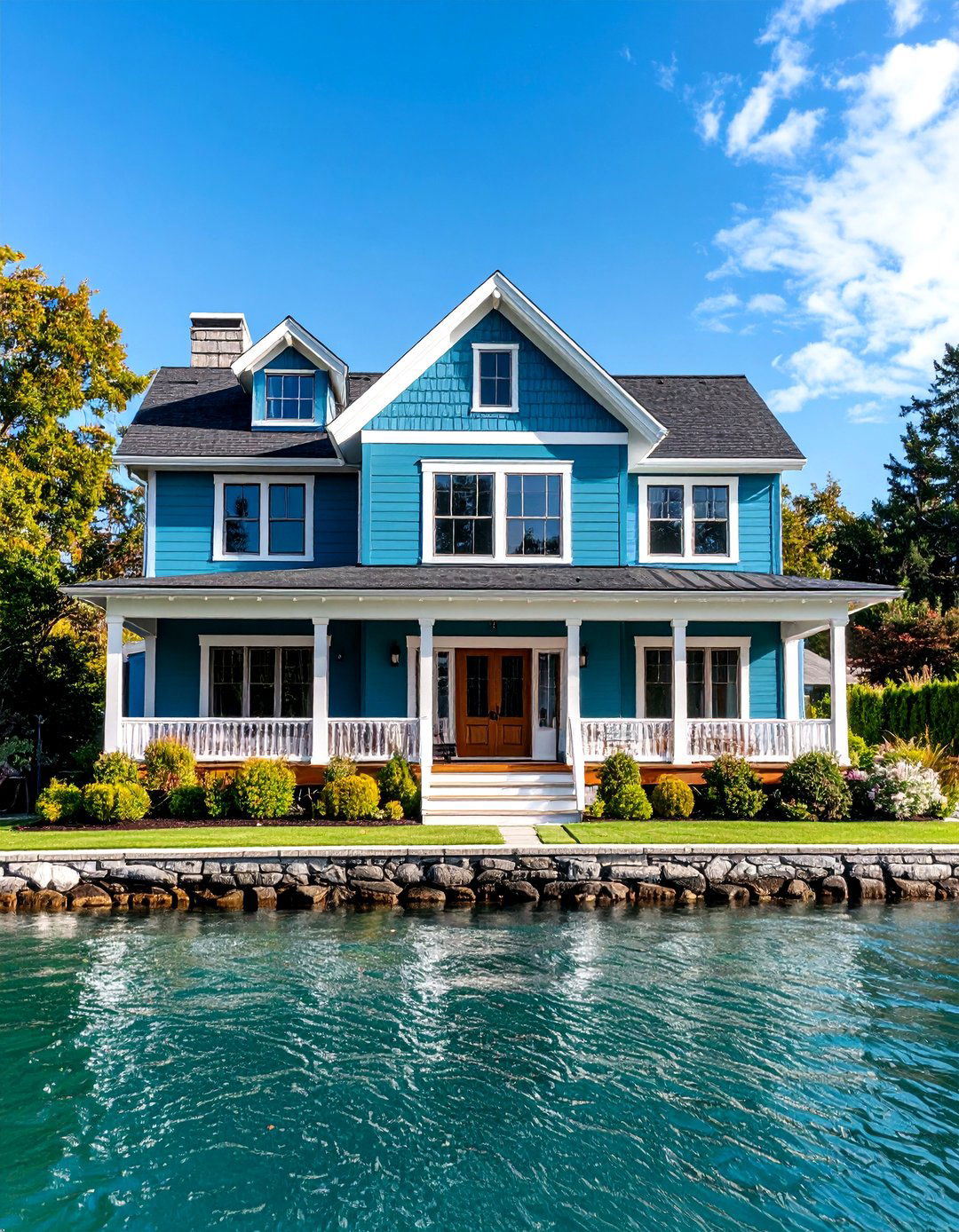 Lake House Exterior Colors Serene Sea Salt Blue Green - 20 Lake House Exterior Colors Ideas