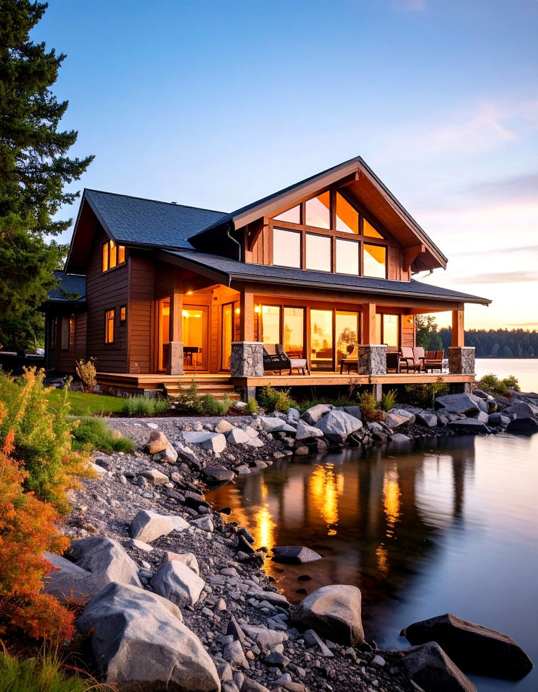 Lake House Exterior Colors Warm Taupe Neutrals - 20 Lake House Exterior Colors Ideas