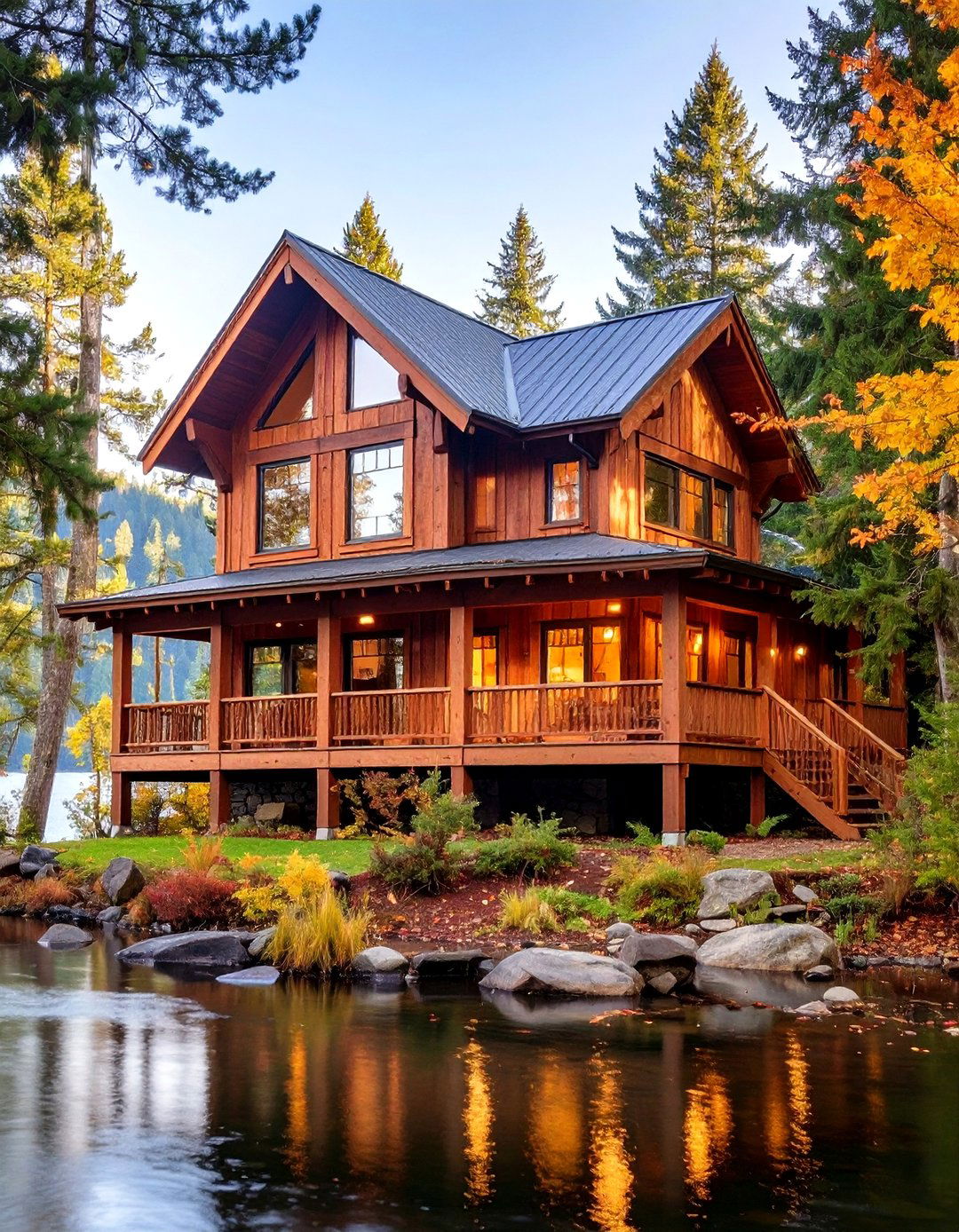 Lake House Exterior Colors Weathered Cedar Natural Stain - 20 Lake House Exterior Colors Ideas