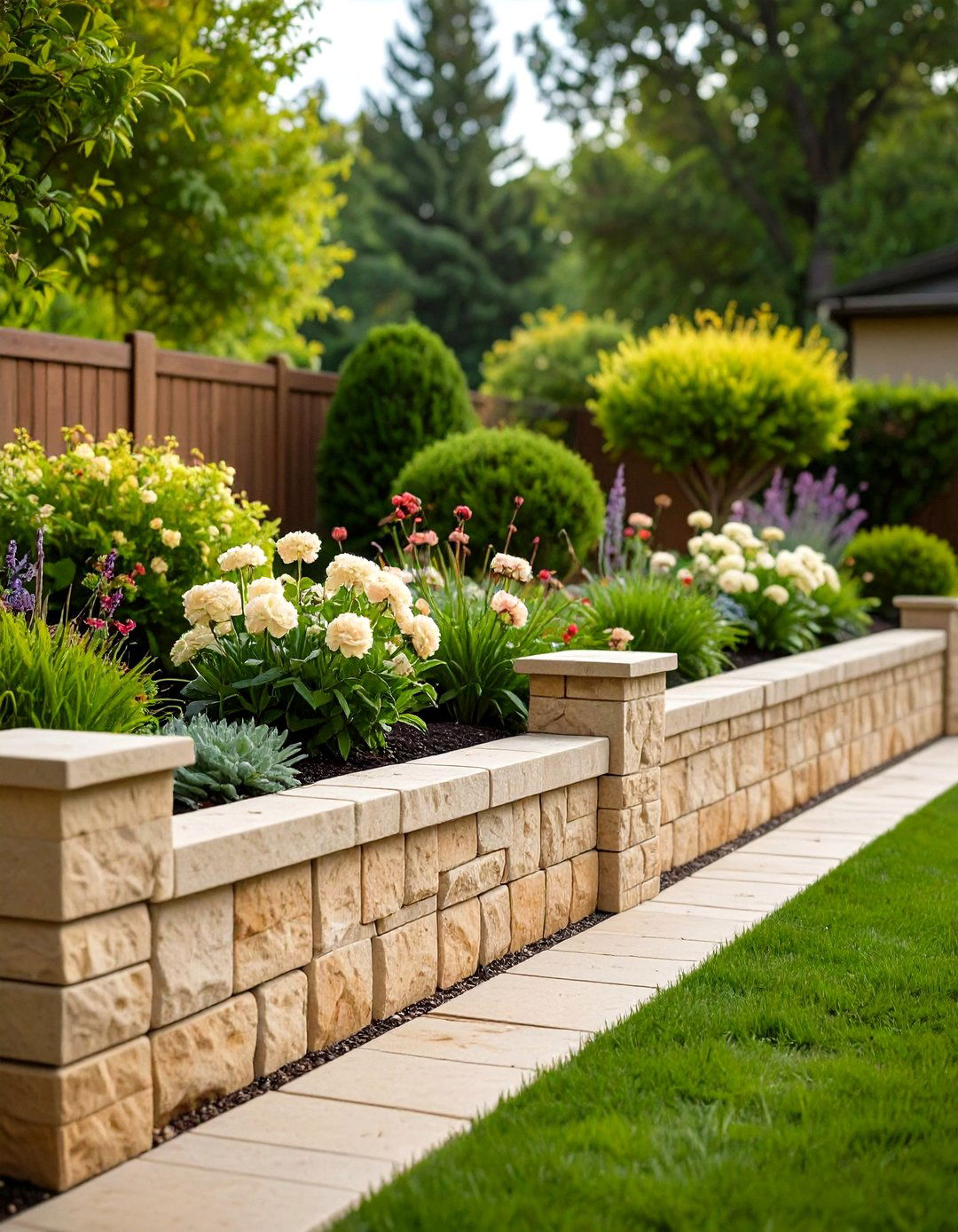 Lannon Stone Edging - 20 Stone Garden Edging Ideas