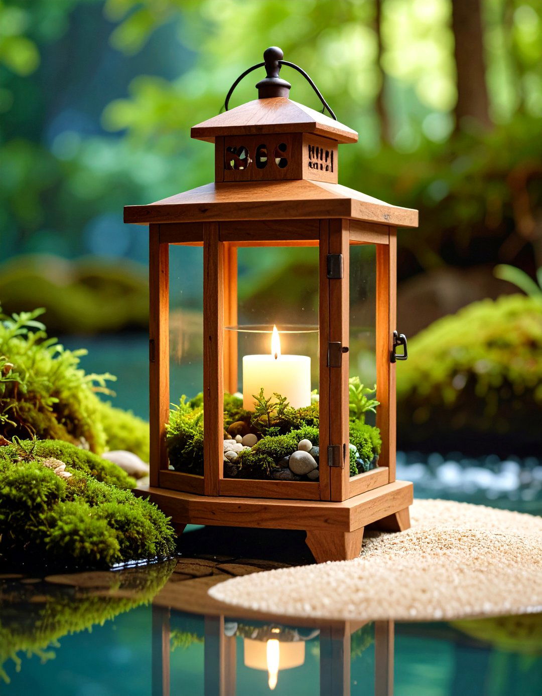 Lantern Auras with Floating Tealight Reservoirs - 20 Floating Wedding Centerpiece Ideas