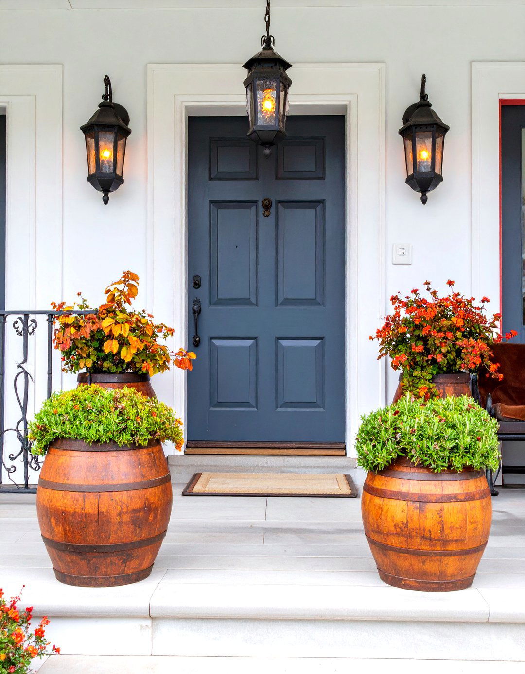 Lantern Lit Spanish Style Front Porch - 20 spanish style front porch ideas