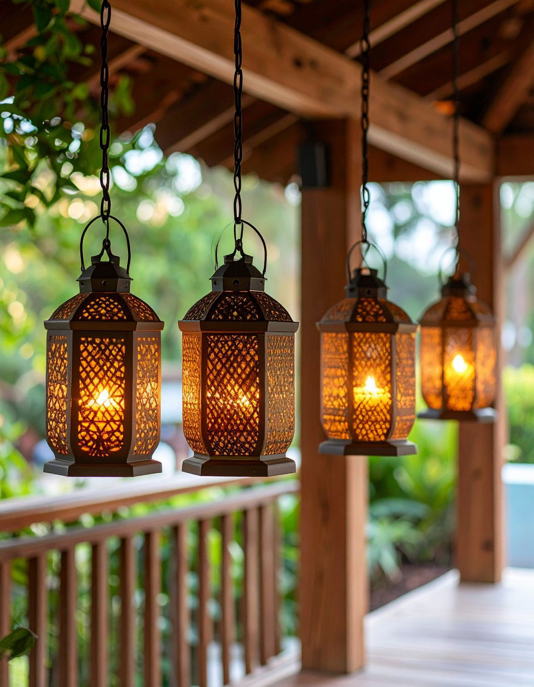 Lantern Style Gazebo Lighting for Timeless Charm - 20 Gazebo Lighting Ideas