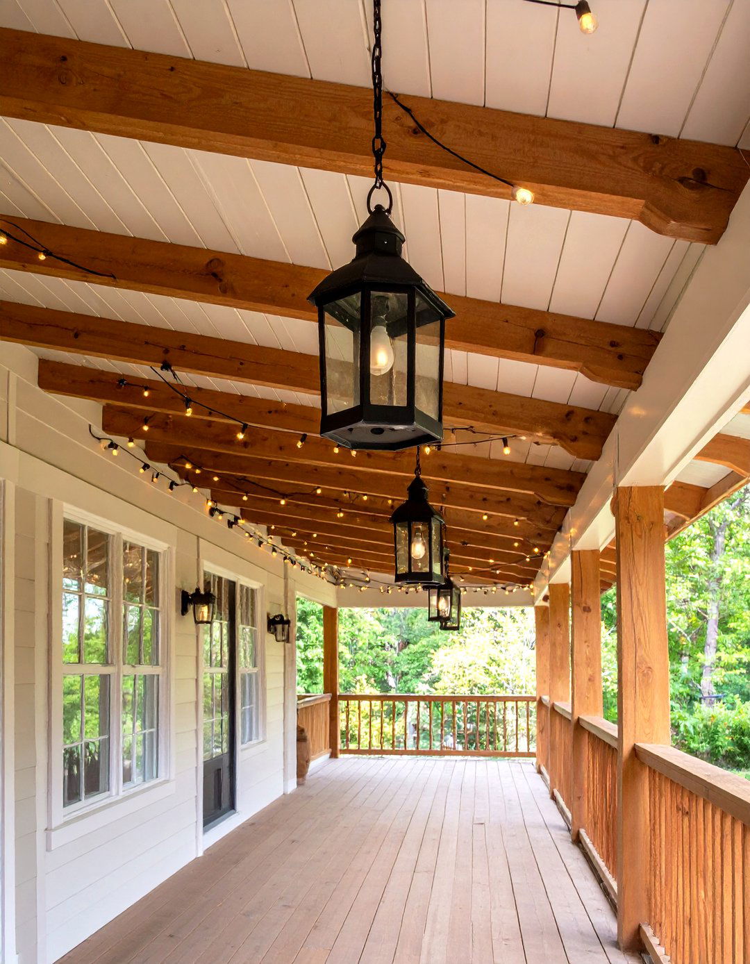 Lantern Style Lighting to Boost Farmhouse Porch Ambiance - 20 Farmhouse Porch Ideas