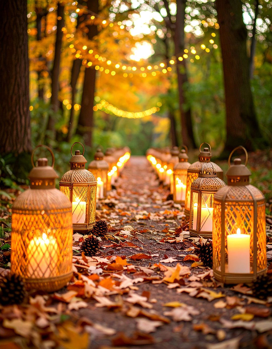 Lantern and Lighting Fall Wedding Decor - 20 Fall Wedding Décor Ideas