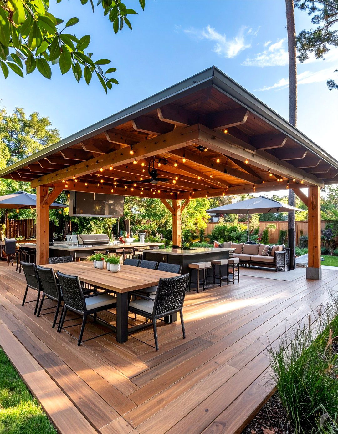 Large Backyard Entertainment Pavilion - 20 Large Backyard Ideas