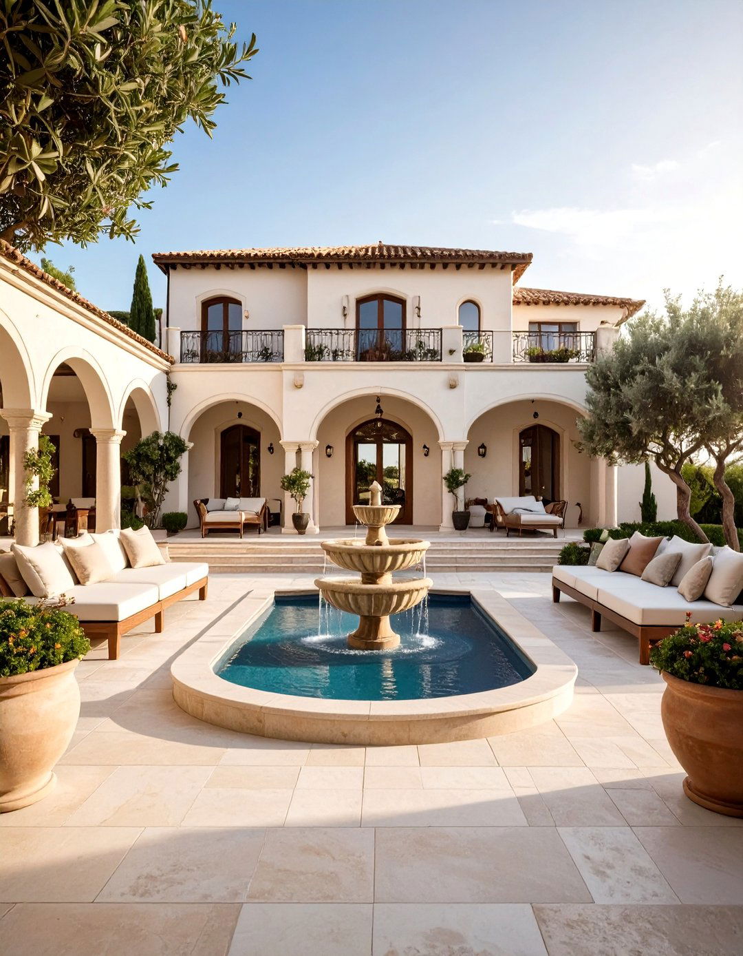 Large Backyard Mediterranean Villa Theme - 20 Large Backyard Ideas