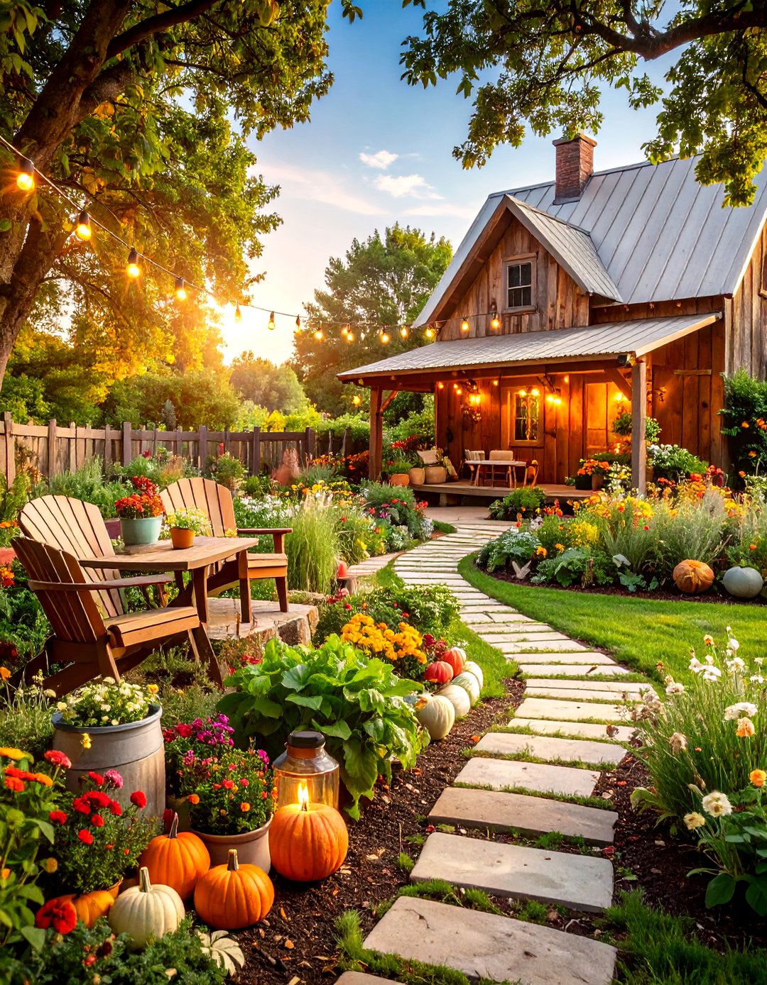 Large Backyard Rustic Farmhouse Style - 20 Large Backyard Ideas