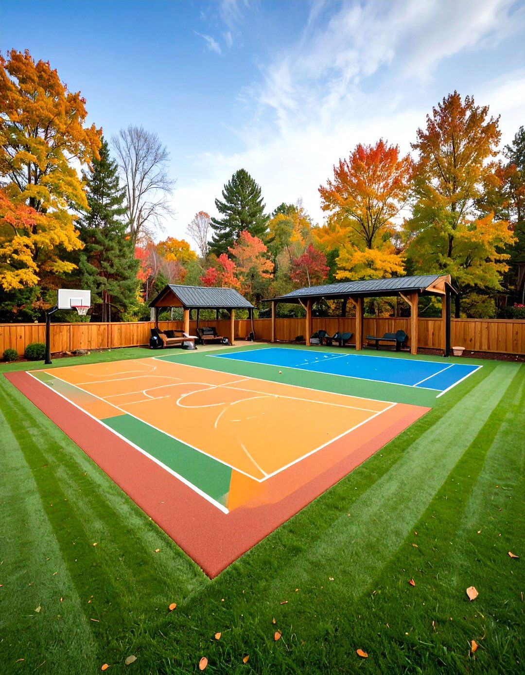 Large Backyard Sports and Recreation Hub - 20 Large Backyard Landscaping Ideas