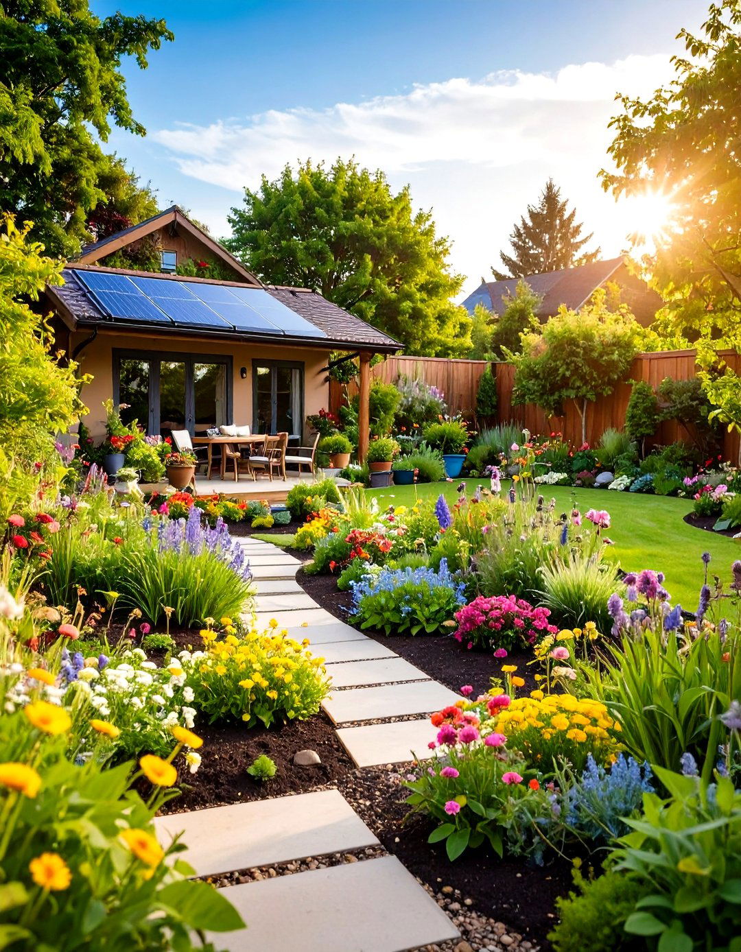 Large Backyard Sustainable Eco Friendly Landscape - 20 Large Backyard Landscaping Ideas