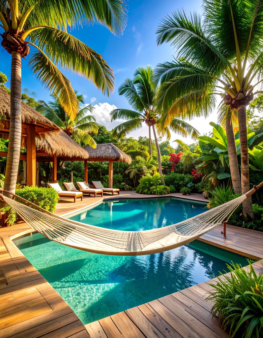 Large Backyard Tropical Paradise Theme - 20 Large Backyard Ideas