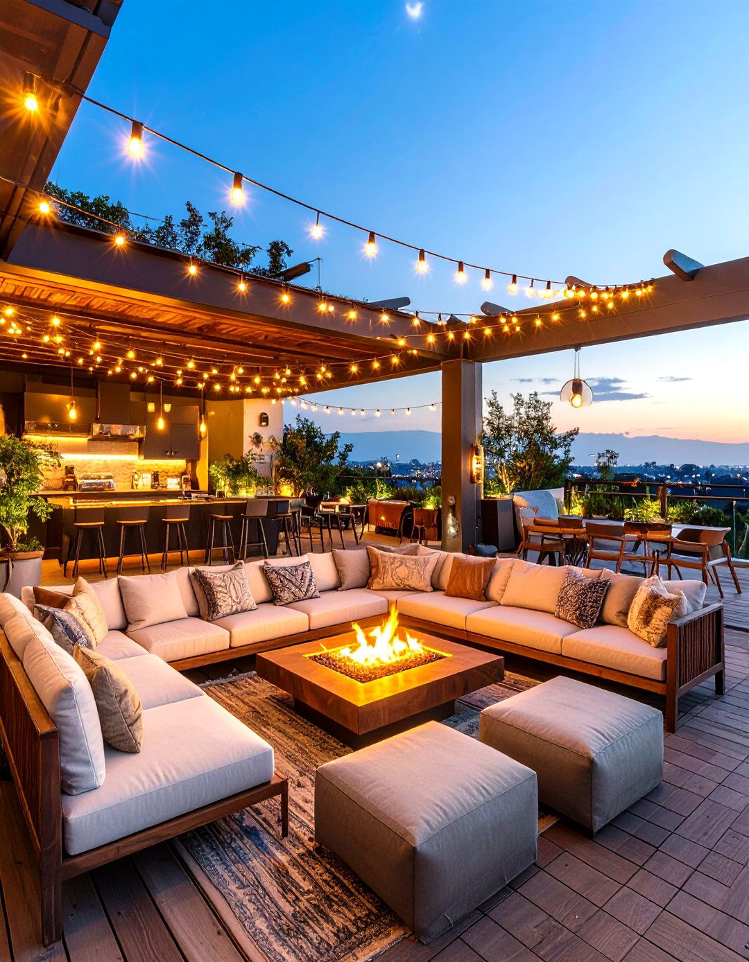 Large Balcony Entertainment Hub Design - 20 Large Balcony Ideas