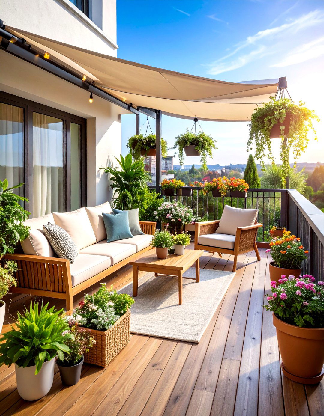 Large Balcony Four Season Adaptable Space - 20 Large Balcony Ideas