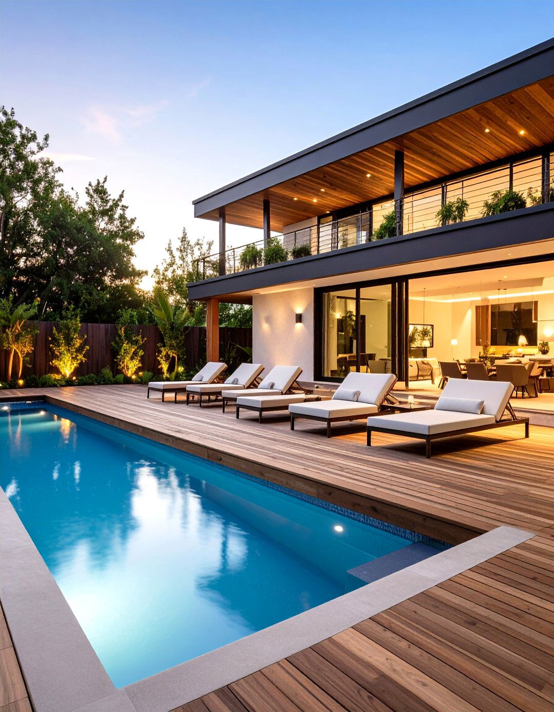 Large Deck Poolside Oasis - 20 Large Deck Ideas