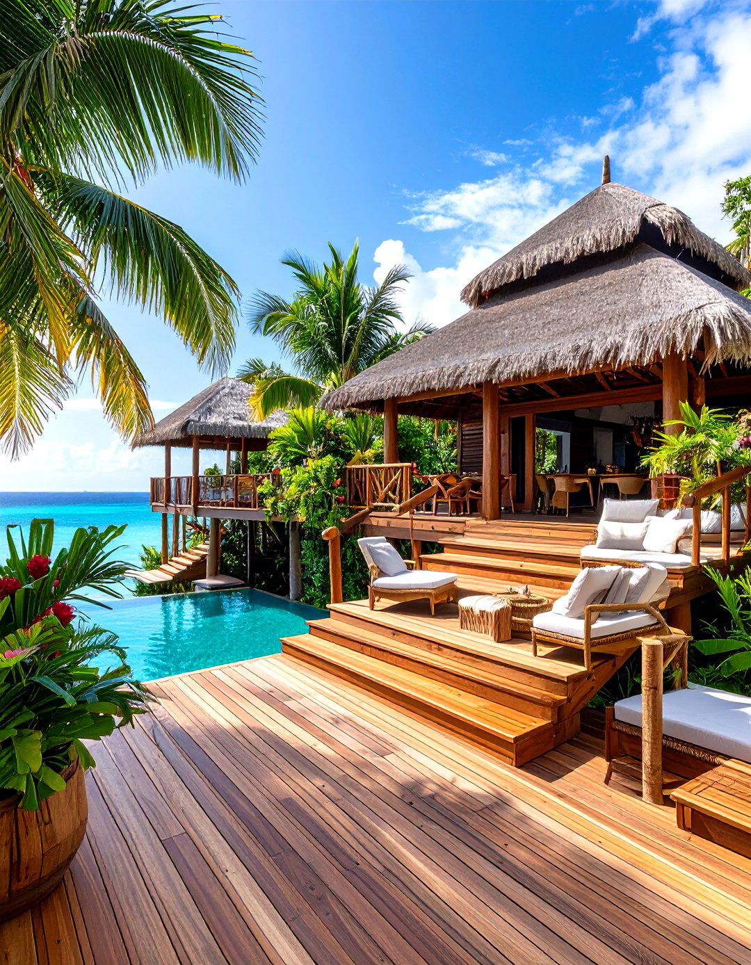 Large Deck Tropical Paradise Theme - 20 Large Deck Ideas