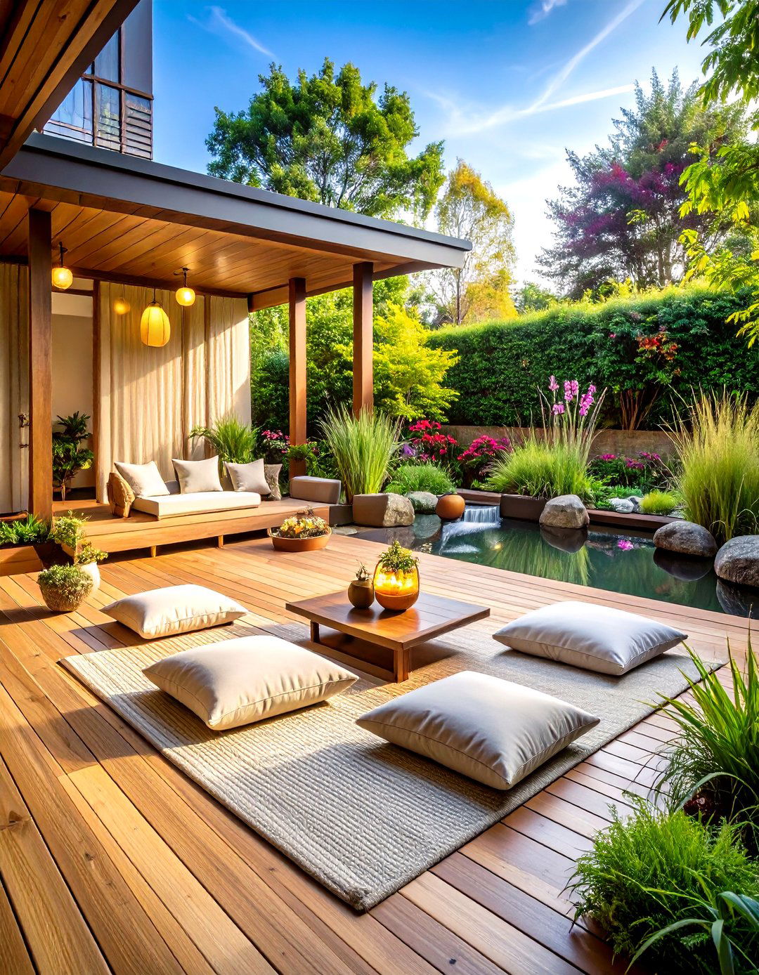 Large Deck Zen Meditation Space - 20 Large Deck Ideas