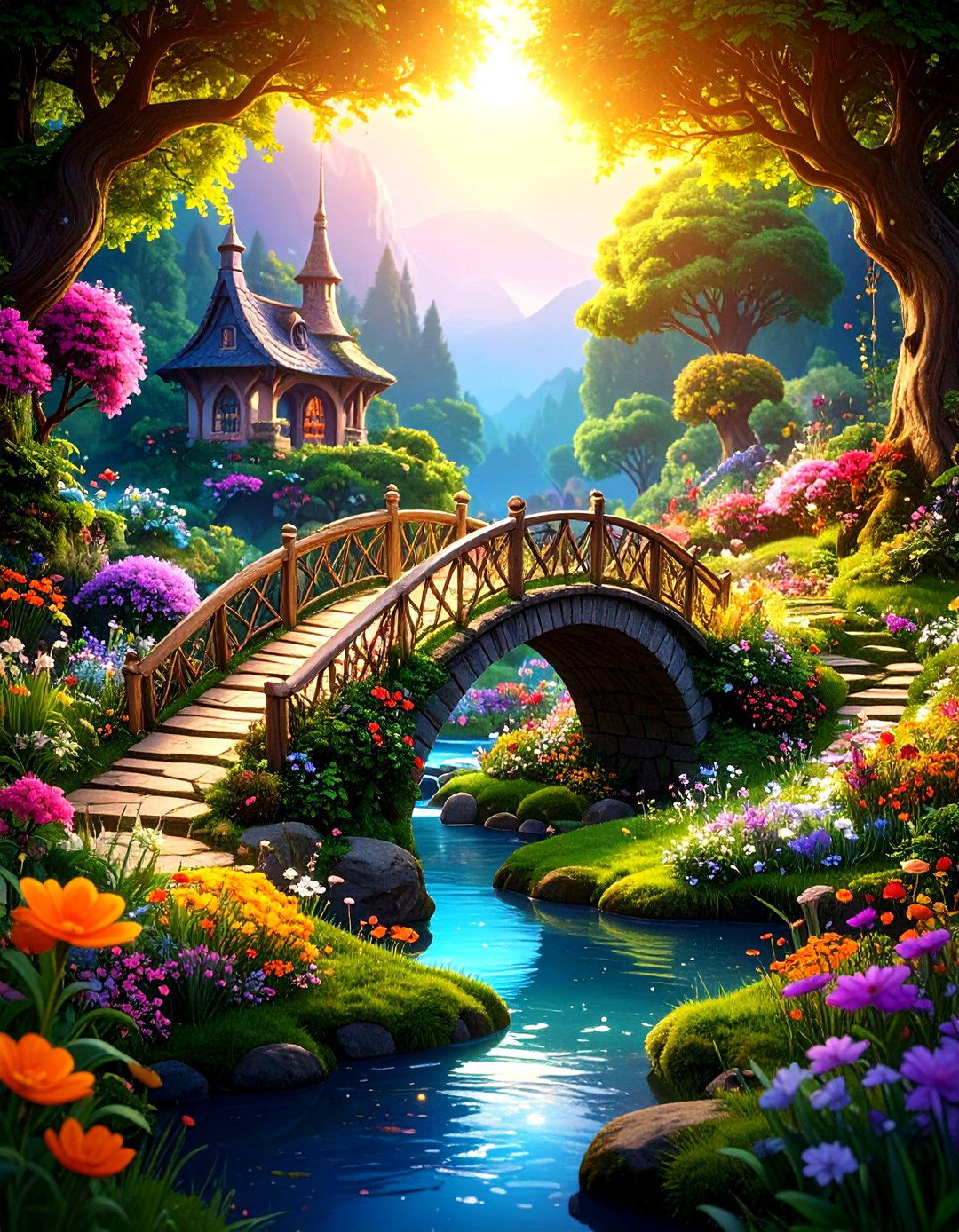 Large Fairy Garden Magical Bridge Adventure - 20 Large Fairy Garden Ideas