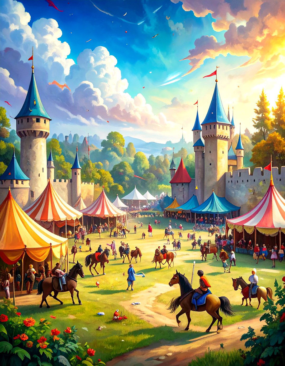 Large Fairy Garden Medieval Tournament Grounds - 20 Large Fairy Garden Ideas