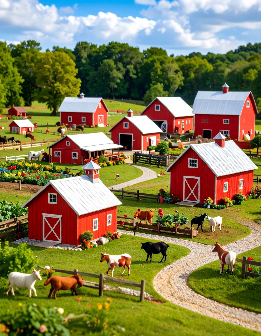 Large Fairy Garden Rustic Farmhouse Countryside - 20 Large Fairy Garden Ideas