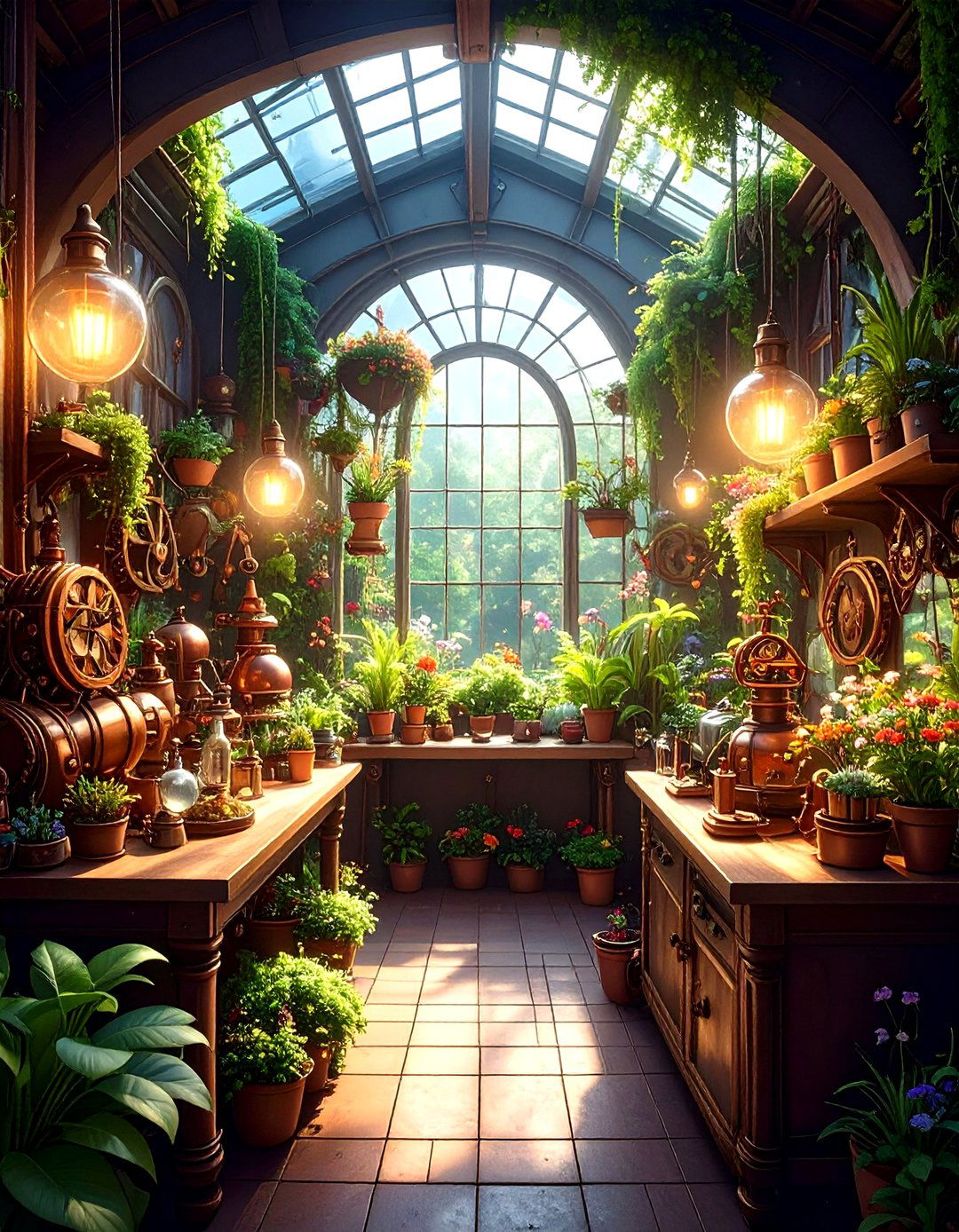 Large Fairy Garden Steampunk Industrial Workshop - 20 Large Fairy Garden Ideas