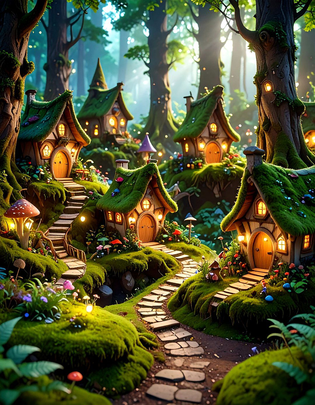 Large Fairy Garden Woodland Village Design - 20 Large Fairy Garden Ideas
