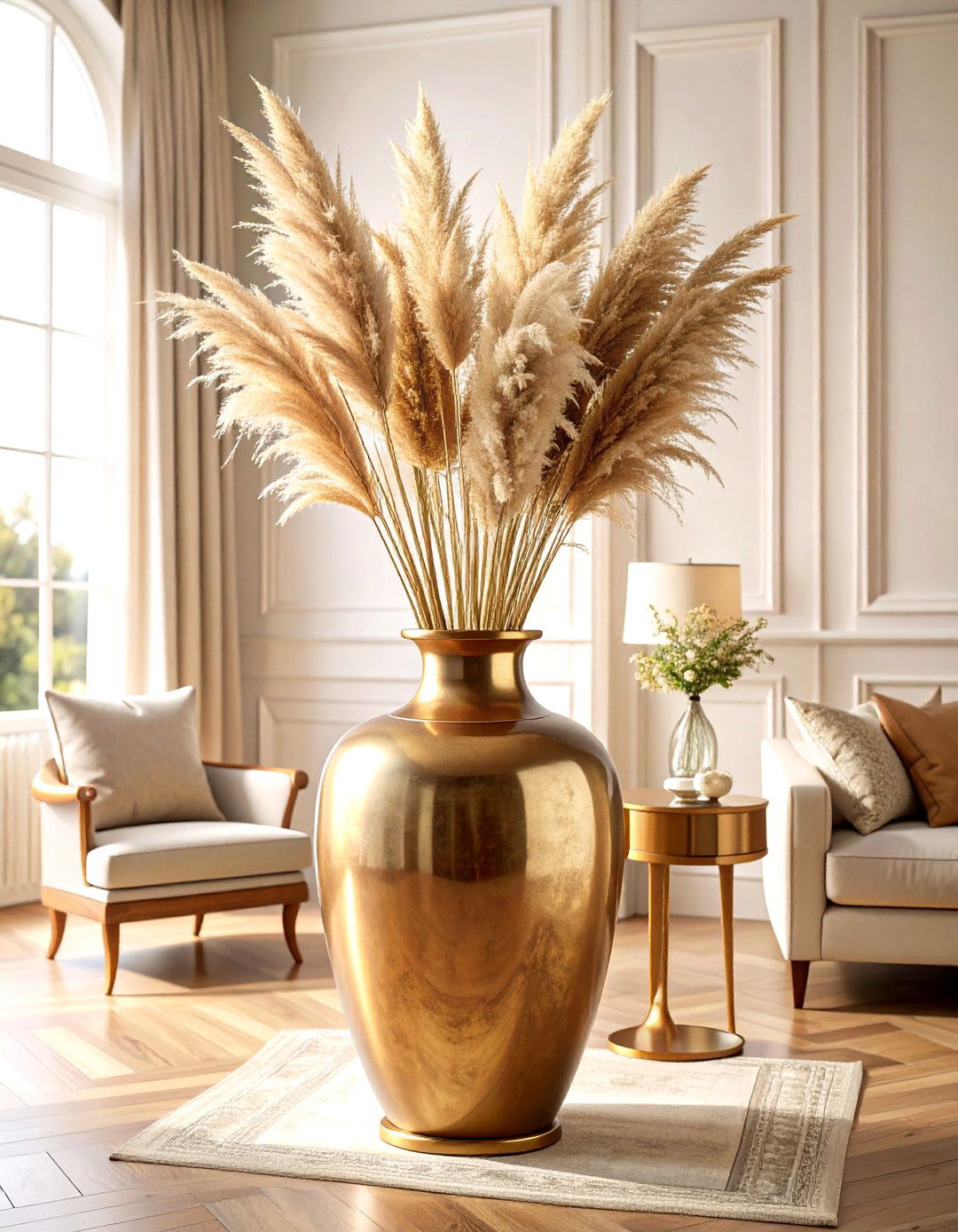 Large Floor Vase Vintage Brass Grandeur - 20 Large Floor Vase Decoration Ideas