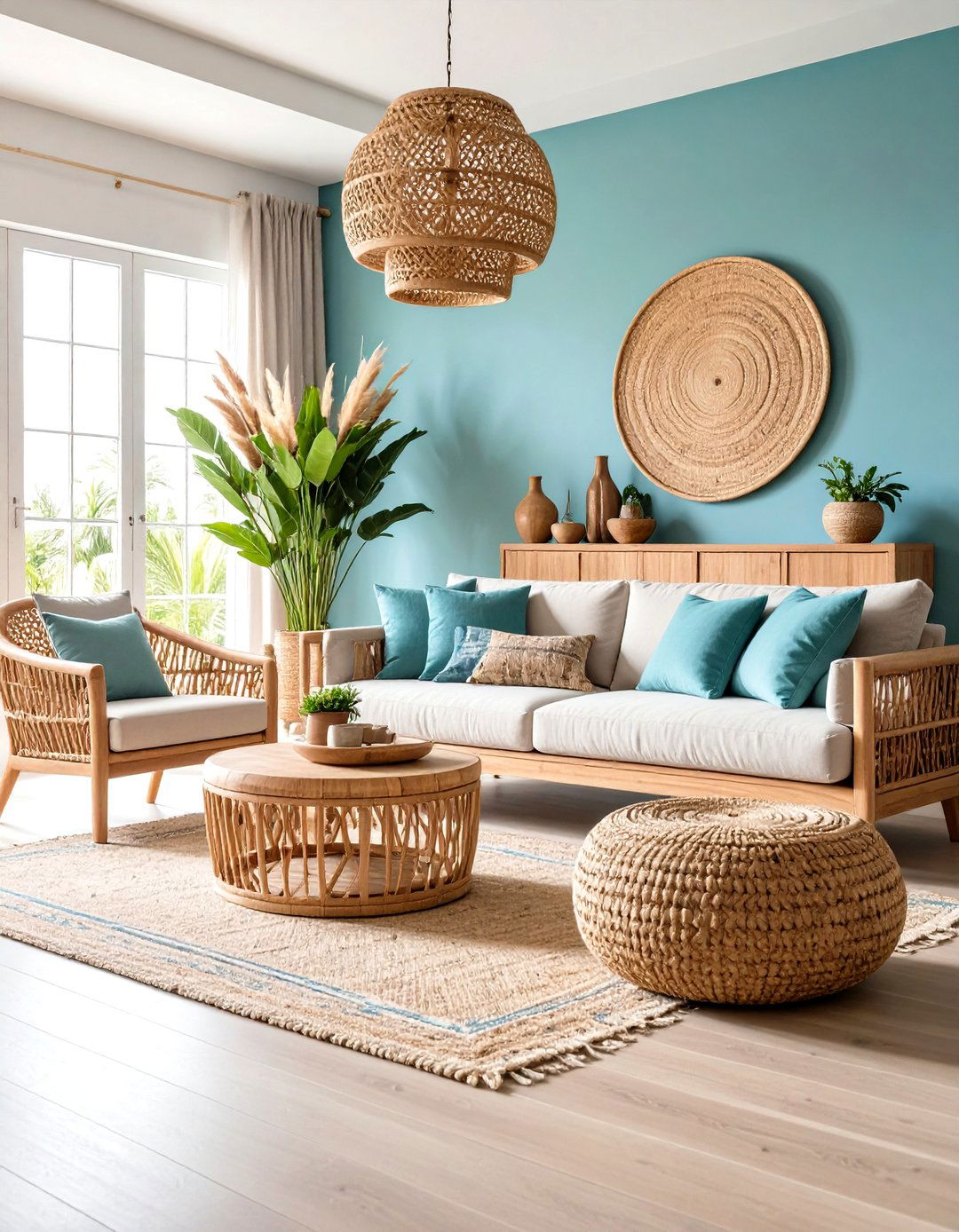 Large Floor Vase Woven Natural Fiber - 20 Large Floor Vase Decoration Ideas