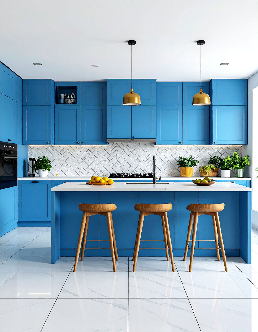 Large Format Tile Kitchen Remodel - 20 Kitchen Remodel Ideas