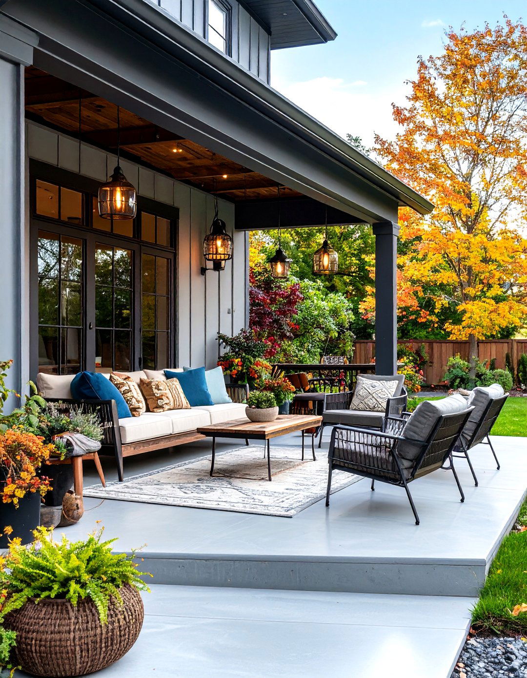 Large Front Porch Industrial Loft Urban Style - 20 Large Front Porch Ideas
